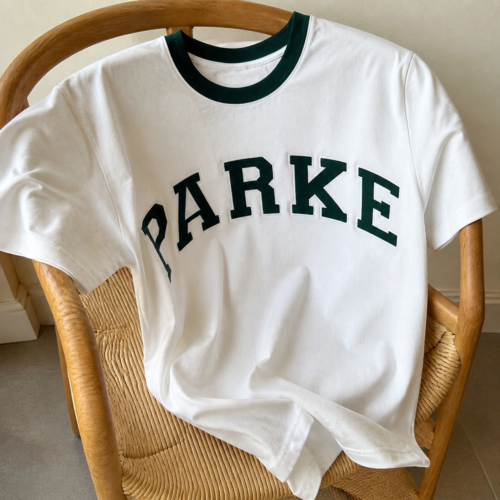 Click to view full screen Parke - Women's high-quality embroidered design top loose short sleeved t-shirt photo review