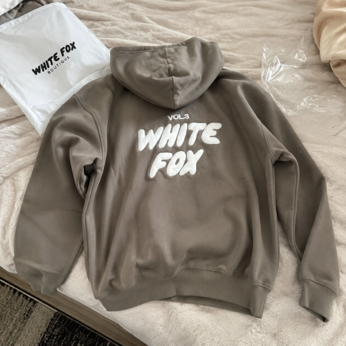 White Fox women's luxury hoodie casual loose top photo review