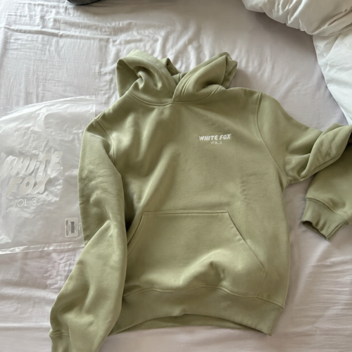 White Fox women's luxury hoodie casual loose top photo review