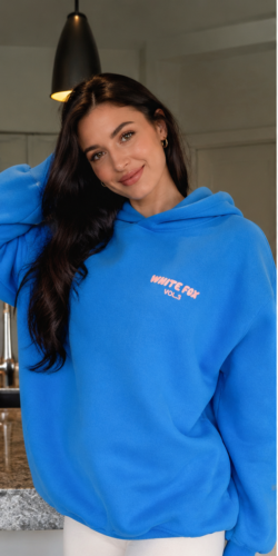 White Fox women's luxury hoodie casual loose top photo review