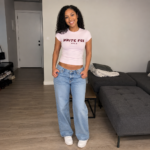 White Fox women's slim fit round neck T-shirt short sleeved photo review