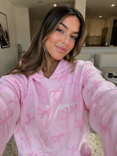 Pink Bow Oversized Hoodie photo review