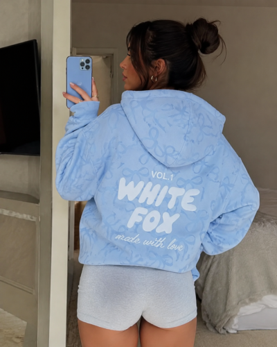 Click to view full screen Pink Bow Oversized Hoodie photo review